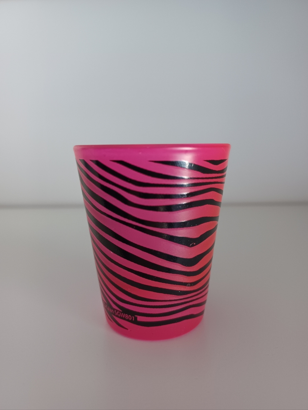 Zebra Print Pink Shot Glass Collectible - Picture 3 of 6